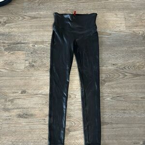 Spanx shape Faux Leather leggings